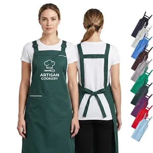 Serge Kitchen Aprons w/ Shoulder support strap & 2 pockets