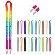 3/4" Full Color Double Ended Polyester Lanyard | https://www.bestnamebadges.com