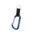 Carabiner With Strap And Split Ring Keychain | https://www.bestnamebadges.com