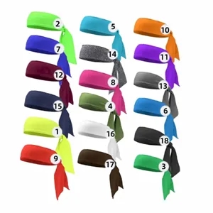 Tie Back Athletic Sports Headband