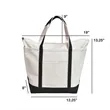 Classic Boat Bag with Embroidery | https://www.bestnamebadges.com