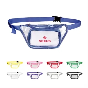 Stadium Approved Clear PVC Zipper Fanny Pack