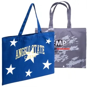 8 Oz Sublimated Poly Canvas Convention Tote Bag (18" x 14")