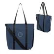 Hudson rPET Leatherette Computer Tote Bag | https://www.bestnamebadges.com