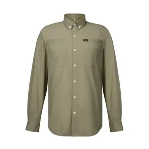 Men's Cotton Blend Industrial Work Long Sleeve Shirt