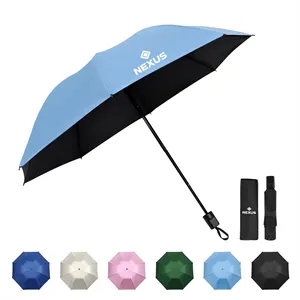 42" Arc Travel Folding Umbrella W/ UV Protection
