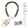 Letter Beaded Soft Clay Bracelet | https://www.bestnamebadges.com
