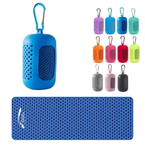 Quick Dry Cooling Sports Towel With Portable Carrying Case