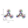 Custom Clear LED Light Fidget Spinner Toys | https://www.bestnamebadges.com