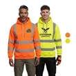 Class 3 High Vis Reflective Safety Workwear Hoodie Pullover | https://www.bestnamebadges.com