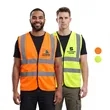 Premium Knitted Hi Vis Class 2 Safety Loop & Hook Vest | https://www.bestnamebadges.com