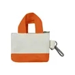 Mini Two Tone Canvas Tote Bag Keychain Coin Purse W/ Zipper | https://www.bestnamebadges.com