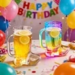 17oz LED Glowing Boot Beer Cup with Handle | https://www.bestnamebadges.com