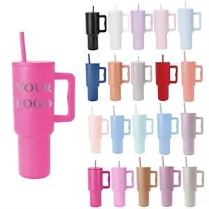 40oz Large Capacity Portable Insulated Car Tumbler with Hand