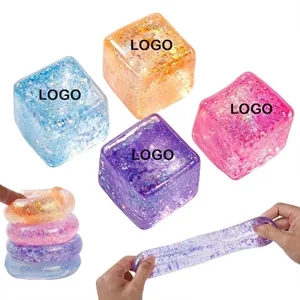 Ice Cube Stress Relief Squishy Toy with Custom Logo