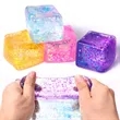 Ice Cube Stress Relief Squishy Toy with Custom Logo | https://www.bestnamebadges.com