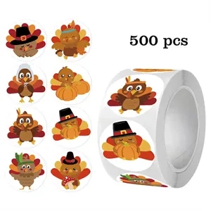Custom Hot Foil PVC Stickers on a Roll
