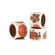 Custom Hot Foil PVC Stickers on a Roll | https://www.bestnamebadges.com