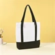 Two Tone Large Capacity Eco Friendly Canvas Tote Bag | https://www.bestnamebadges.com