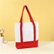 Two Tone Large Capacity Eco Friendly Canvas Tote Bag | https://www.bestnamebadges.com