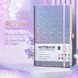 PU Soft Cover Sparkly Star Elastic Closure Journal | https://www.bestnamebadges.com