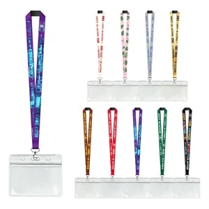 Id Card Badge Holder With Breakaway Lanyard