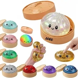 Glitter Dumpling Squishy Soft Squeeze Toy for Stress Relief