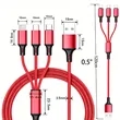 3-in-1 Braided Fast Charge Cable for All Phones | https://www.bestnamebadges.com
