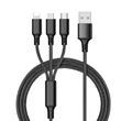 3-in-1 Braided Fast Charge Cable for All Phones | https://www.bestnamebadges.com
