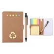 4"x6" Kraft Paper Colored Sticky Notebook With Pen | https://www.bestnamebadges.com