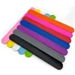 Rainbow Silicone Slap Bracelets | https://www.bestnamebadges.com