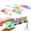 Light-Up Stress-Relief Button Fidget Toy Keychain | https://www.bestnamebadges.com