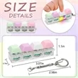 Light-Up Stress-Relief Button Fidget Toy Keychain | https://www.bestnamebadges.com