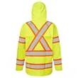 PORTWEST® Waterproof Hi-Vis X Back Contrast Tape Rain Jacket | https://www.bestnamebadges.com