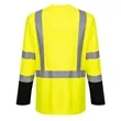 PORTWEST® Breathable Laguna Hi-Vis Contrast Pocket T-Shirt | https://www.bestnamebadges.com