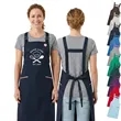 12 oz. Serge Kitchen Apron w/ Shoulder strap & 2 pockets | https://www.bestnamebadges.com