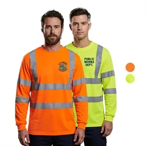 Class 3 Reflective Tape Safety Workwear High Vis T Shirt