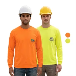 Hi Viz Non-ANSI Safety Workwear Long Sleeve T-Shirt