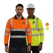 Hi Viz Class 3 Color Block Reflective Safety Polo Shirt | https://www.bestnamebadges.com