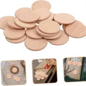Full Color Printed Wood Game Token 1.5" - Wooden Nickel
