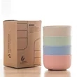 Wheat Straw Bowl Set 4 pcs | https://www.bestnamebadges.com