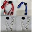 Custom LED Glow Logo 3-in-1 USB Cable | https://www.bestnamebadges.com