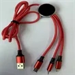 Custom LED Glow Logo 3-in-1 USB Cable | https://www.bestnamebadges.com