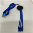 Custom LED Glow Logo 3-in-1 USB Cable | https://www.bestnamebadges.com