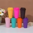 16 Oz Reusable Coffee Cups With Lids | https://www.bestnamebadges.com