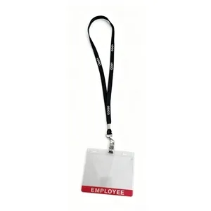 Lanyards with badge holder and bulldog clasp clip