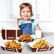 Disposable Fried Chicken Boat Shape Party Paper Box | https://www.bestnamebadges.com