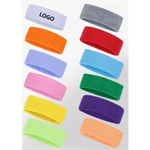 Fitness anti-sweat knitted hairband with good breathability