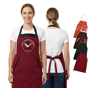 12 oz. Woven knitted Two-tone Kitchen Aprons w/ 2 Pockets