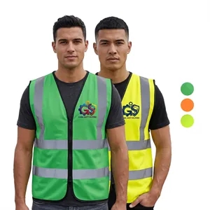 Class 2 Hi Viz Knitted Reflective Safety Workwear Vest
